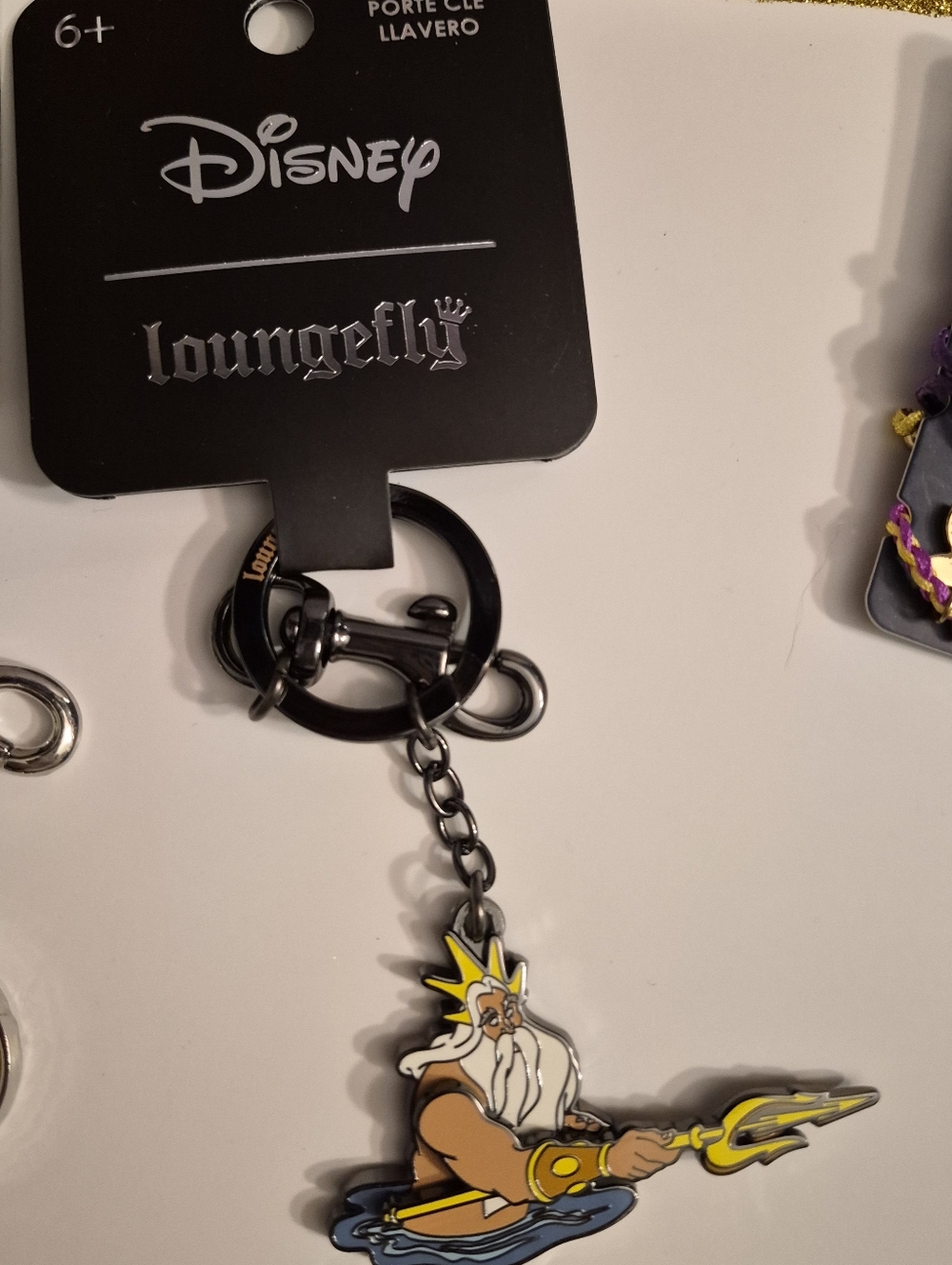 Disney Loungefly King Triton Enamel Keychain